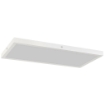 SET 2 PLAFONIERE LED SOTTILI E MINIMAL CON COLORE REGOLABILE, IN ACCIAIO E PLASTICA, 60X30X3.7 CM, BIANCO