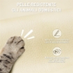 SEDIA DA UFFICIO RECLINABILE A 155¦ CON POGGIAPIEDI, DOPPIA IMBOTTITURA E RIVESTIMENTO IN FINTA PELLE, BEIGE