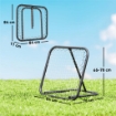 RETE DI RIMBALZO DA CALCIO CON ANGOLAZIONE REGOLABILE IN METALLO, 78X84X65-78 CM