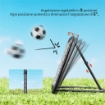 RETE DI RIMBALZO DA CALCIO CON ANGOLAZIONE REGOLABILE IN METALLO, 78X84X65-78 CM