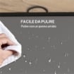 TAPPETINO DA GINNASTICA PIEGHEVOLE, MATERASSINO FITNESS SPESSO 5 CM E ANTISCIVOLO, 240X120 CM, GRIGIO