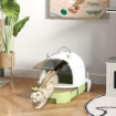 LETTIERA PER GATTI CHIUSA CON VASSOIO ESTRAIBILE, PALETTA E FILTRO AI CARBONI ATTIVI, MULTICOLORE