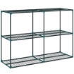 PORTAPIANTE A 3 LIVELLI APERTI IN ACCIAIO E PLASTICA, 143X48X100 CM, VERDE SCURO