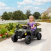 MACCHINA ELETTRICA BAMBINI 12V CON TELECOMANDO, SOSPENSIONI, BAGAGLIAIO E MUSICA, ETÓ 3-8 ANNI, VERDE