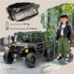 MACCHINA ELETTRICA BAMBINI 12V CON TELECOMANDO, SOSPENSIONI, BAGAGLIAIO E MUSICA, ETÓ 3-8 ANNI, VERDE