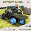 MACCHINA ELETTRICA BAMBINI 12V CON TELECOMANDO, SOSPENSIONI, BAGAGLIAIO E MUSICA, ETÓ 3-8 ANNI, VERDE