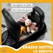 MACCHINA PER BAMBINI LICENZA MERCEDES BENZ CON CLACSON E SPAZIO PORTAOGGETTI, 65X28X39 CM, NERO