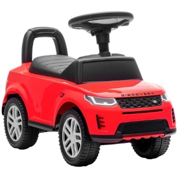 MACCHINA PER BAMBINI LICENZA LAND ROVER CON CLACSON E SPAZIO PORTAOGGETTI, 65.5X28X42 CM, ROSSO