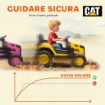 MACCHINA ELETTRICA PER BAMBINI 3-6 ANNI MARCHIO UFFICIALE CAT 12V, GUIDA MANUALE E CON TELECOMANDO, GIALLO