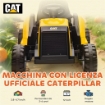 MACCHINA ELETTRICA PER BAMBINI 3-6 ANNI MARCHIO UFFICIALE CAT 12V, GUIDA MANUALE E CON TELECOMANDO, GIALLO