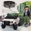 AUTO ELETTRICA PER BAMBINI TOYOTA LAND CRUISER 12V CON TELECOMANDO, ETÀ 3-6 ANNI, BIANCO