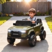 AUTO ELETTRICA PER BAMBINI TOYOTA LAND CRUISER 12V CON TELECOMANDO, ETÀ 3-8 ANNI, VERDE