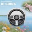 MACCHINA CAVALCABILE PER BAMBINI 1-3 ANNI CONVERTIBILE IN PASSEGGINO CON LICENZA MERCEDES, 91X40X83 CM, BIANCO