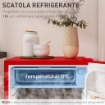 FRIGORIFERO PICCOLO 91L MONOPORTA REVERSIBILE CON CONGELATORE E TEMPERATURA REGOLABILE, ROSSO