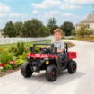 MACCHINA ELETTRICA BAMBINI 12V CON TELECOMANDO, SOSPENSIONI, BAGAGLIAIO E MUSICA, ETÓ 3-8 ANNI, ROSSO