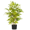 PIANTA DI BAMBU ARTIFICIALE ALTA 60 CM IN POLIESTERE E PP VERDE CON VASO IN CEMENTO Ï15X12.5 CM