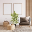 PIANTA DI BAMBU ARTIFICIALE ALTA 90 CM DA 504 FOGLIE IN PEVA E PP VERDE CON VASO IN CEMENTO Ï15X12.5 CM