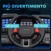 MACCHINA PER BAMBINI ELETTRICA FUORISTRADA 12V CON DOPPIO MOTORE, ETÓ 3-6 ANNI, TELECOMANDO E LUCI, BLU