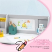 SET TAVOLO E SEDIE PER BAMBINI 5+ ANNI IN LEGNO CON BANCO SCUOLA E SEDIA BIANCO E GRIGIO