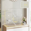 GABBIA PER RODITORI MULTILIVELLO CON ACCESSORI INCLUSI, IN ACCIAIO, PET E PS, 73X47X80 CM, BIANCO