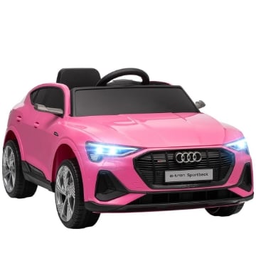 MACCHINA ELETTRICA PER BAMBINI 12V CON TELECOMANDO, VELOCITÓ 3-8KM/H, LUCI E MUSICA, ETÓ 3-5 ANNI, ROSA
