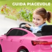 MACCHINA ELETTRICA PER BAMBINI 12V CON TELECOMANDO, VELOCITÓ 3-8KM/H, LUCI E MUSICA, ETÓ 3-5 ANNI, ROSA