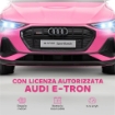 MACCHINA ELETTRICA PER BAMBINI 12V CON TELECOMANDO, VELOCITÓ 3-8KM/H, LUCI E MUSICA, ETÓ 3-5 ANNI, ROSA