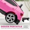 MACCHINA ELETTRICA PER BAMBINI 12V CON TELECOMANDO, VELOCITÓ 3-8KM/H, LUCI E MUSICA, ETÓ 3-5 ANNI, ROSA
