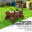 FIORIERA IN LEGNO A CARRETTO CON 4 RUOTE, MANIGLIA E FORI DI DRENAGGIO, 68X38X52 CM, LEGNO