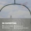 SERRA DA GIARDINO CON SCAFFALI A 2 LIVELLI E PORTA AVVOLGIBILE, IN ACCIAIO E PE, 123X187X189 CM, BIANCO