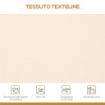 DONDOLO DA GIARDINO A 3 POSTI CON TETTUCCIO, SEDUTA TRASPIRANTE E TELAIO IN ACCIAIO, BEIGE