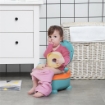 VASINO PER BAMBINI DA 6 MESI A FORMA DI ALIENO, SEDUTA ERGONOMICA, SCHIENALE E VASCHETTA RIMOVIBILE, BLU