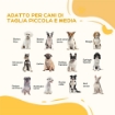 CANCELLINO PER CANI PIEGHEVOLE CON 3 PANNELLI E PIEDINI TRIANGOLARI, 210X70 CM, LEGNO NATURALE