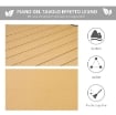 TAVOLO DA GIARDINO PER 8 PERSONE IN ALLUMINIO E PLASTICA 190X90X74 CM NERO
