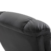 POLTRONA RELAX RECLINABILE MASSAGGIANTE CON POUF POGGIAPIEDI NERO