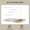 SPECCHIO DA PARETE RETTANGOLARE CON GANCI, IN VETRO E MDF, 40X60 CM, NERO