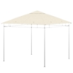 TETTO DI RICAMBIO PER GAZEBO 3X3M IN POLIESTERE CON PRESE D'ARIA E FORI DI DRENAGGIO, CREMA
