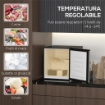 FRIGO PORTATILE 35L CON RIPIANO RIMOVIBILE E TEMPERATURA REGOLABILE, 47X44.2X48.8 CM, ARGENTO