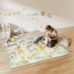 TAPPETO PER BAMBINI CON LETTERE DELL'ALFABETO E SUPERFICIE IMPERMEABILE IN XPE MULTICOLORE, 194X176.5X1.5 CM