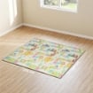 TAPPETO PER BAMBINI CON LETTERE DELL'ALFABETO E SUPERFICIE IMPERMEABILE IN XPE MULTICOLORE, 194X176.5X1.5 CM