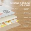 TAPPETO PER BAMBINI CON LETTERE DELL'ALFABETO E SUPERFICIE IMPERMEABILE IN XPE MULTICOLORE, 194X176.5X1.5 CM