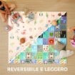 TAPPETO PER BAMBINI 0-3 ANNI CON NUMERI E LETTERE E SUPERFICIE IMPERMEABILE, IN XPE MULTICOLORE, 176.5X148X1 CM