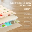 TAPPETO PER BAMBINI 0-3 ANNI CON NUMERI E LETTERE E SUPERFICIE IMPERMEABILE, IN XPE MULTICOLORE, 176.5X148X1 CM