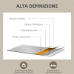 SPECCHIO DA PARETE RETTANGOLARE CON GANCI, IN VETRO E MDF, 50X70 CM, BIANCO