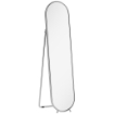 SPECCHIO A FIGURA INTERA DA TERRA CON SUPPORTO PIEGHEVOLE, VETRO E METALLO, 40X4X160 CM, ARGENTO