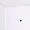 ARMADIETTO MEDICINALI A 3 RIPIANI CON SERRATURA E 2 CHIAVI, IN ACCIAIO, 30X14X46 CM, BIANCO