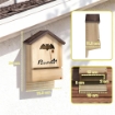 SET DI 3 CASETTE PER PIPISTRELLI IN LEGNO DI ABETE, 21.5X11.5X34 CM, LEGNO NATURALE