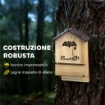 SET DI 3 CASETTE PER PIPISTRELLI IN LEGNO DI ABETE, 21.5X11.5X34 CM, LEGNO NATURALE