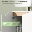 MOBILE SOTTOLAVABO CON 2 ANTE AMMORTIZZATE PER LAVABO SENZA PIEDISTALLO, 60X35X57.9 CM, BIANCO