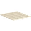 TETTO PER GAZEBO PERGOLA CON 10 FORI DI DRENAGGIO IN POLIESTERE, 250X255 CM, PER PERGOLA 3X3M, CREMA